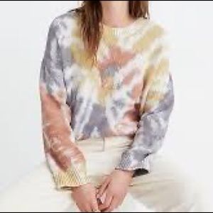 Madewell Tie dye Westford cotton pullover sweater. SZ S.